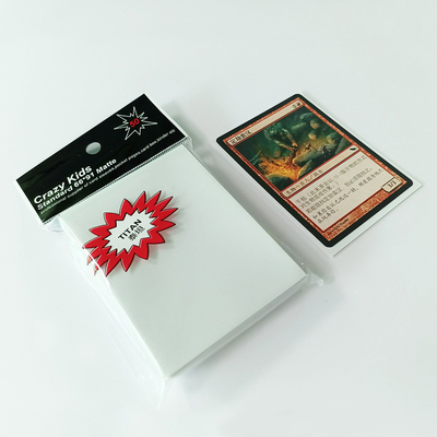 PP witte kleurenkaarthoezen 66X91 mm polypropyleen voor MTG-spellen
