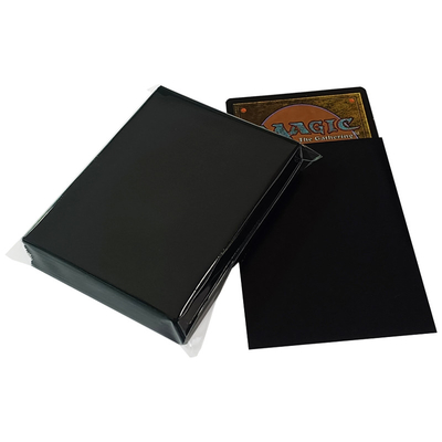 Van de Textuurmatte black card sleeves MTG van CPP Oranje Bescherming 66X91mm het Gemakkelijke Schuifelen