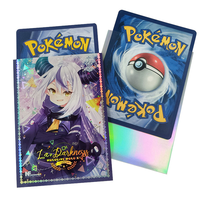 Van de het Beeldverhaalkaart van douane de Holografische Art Printing Card Sleeves Tcg van de de Kokermtg Yugioh Grootte Kokers van de het Meisjeskaart van Anime Leuke