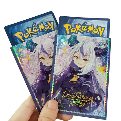 Hologrpahic Gedrukte Kaartkokers voor MTG, POKEMON, WS Enz. Art Print Trading Card Sleeve