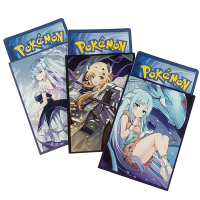 Douane Gedrukte van de de Kaart Standaard Kleine Grootte van Art Card Sleeves For Game Pokemon Yugioh MTG Magische Beschikbare Naar maat gemaakt
