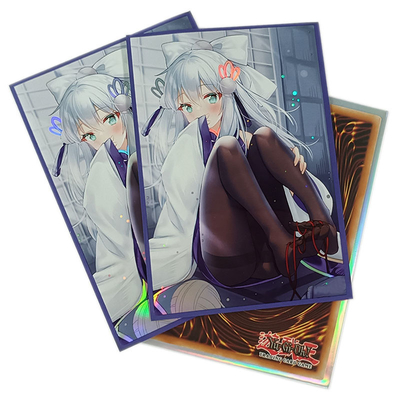 Van de Kaartkokers van douaneanime Grootte 62x89mm van Yugioh Japan de Stevige Kokers van de de Handelkaart van Art Printed Game Card Sleeves Plastic