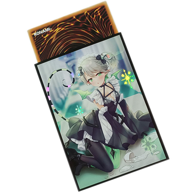 De hete Verkopende Yugioh-Kokers van de Handelkaart 62x89mm Kokers van de de Douane Plastic Kaart van Art Printed Anime Card Sleeves MTG