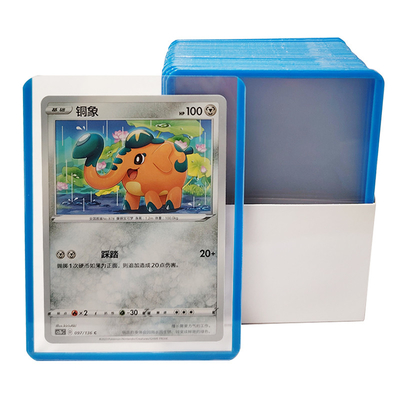 Custom Logo PVC Top Loading Card Sleeves 35C Voor Toploaders