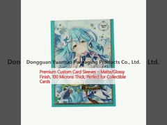 Premium aangepaste kaartenhulzen Matte/glanzige afwerking, 100 micron dik, perfect voor verzamelkaarten